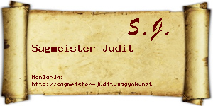 Sagmeister Judit névjegykártya