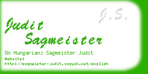 judit sagmeister business card